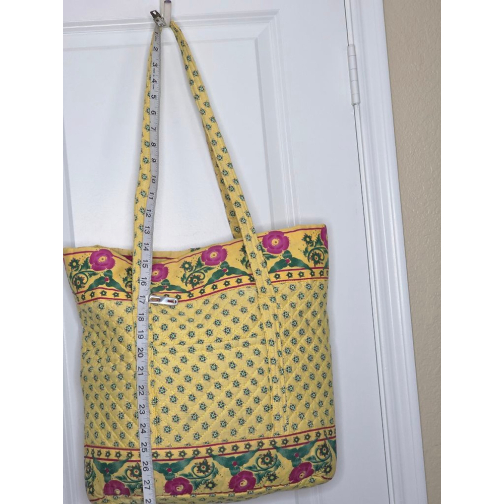 Tinsley Blake Collection Quilted Purse Yellow Pink Floral - Picture 6 of 9